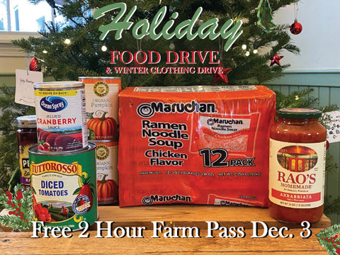2 Hour Farm Pass Sunday, December 3rd FREE ADMISSION
